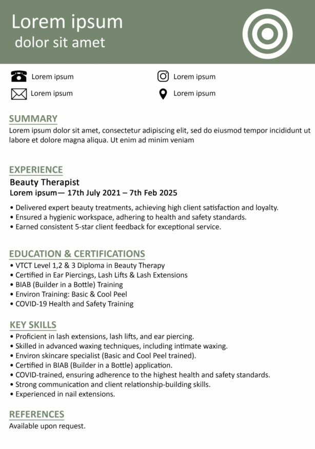 cv template